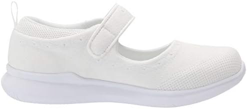 Propét Womens Travelbound Mary Jane Flat,White,7.5 Wide US | Image 5