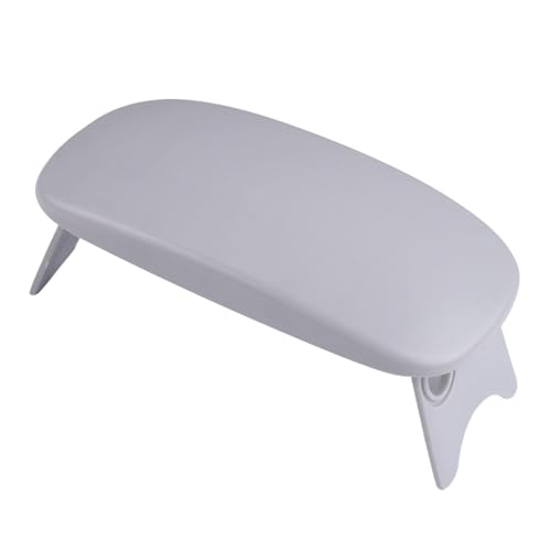 ネイルアームレストスタンドテーブルデスクステーションプロフェッショナル折りたたみマニキュア枕灰色, 20x9.6x2cm