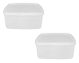 Original Tupperware TUPPERWARE Gefrier-Behälter 400 ml orange-weiß kleine Behälter (2) Polarstern