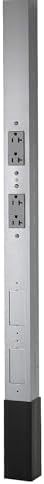 Alum Service Pole, Gray, 10 Ft. 2"L, 2.13"W