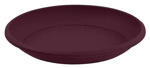 EDA - Soucoupe Universelle Ø 15 cm - pour Pot de Fleur Osaka Ø 18 cm - Rouge Bourgogne