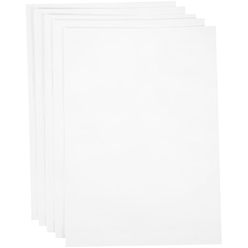 ULTECHNOVO 5 Stück Weißes Schmierpapier für Aktenvernichter aus Papier zur Motorentlastung und Zahnradschärfung für Bürogeräte und Schredderwartung