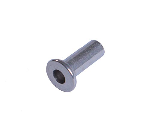 Review VistaView CableTec - Cable Railing Stainless Steel Protector Sleeves for Wood and Composite Posts for 1/8", 5/32" or 3/16" Cables (Lot of 250)