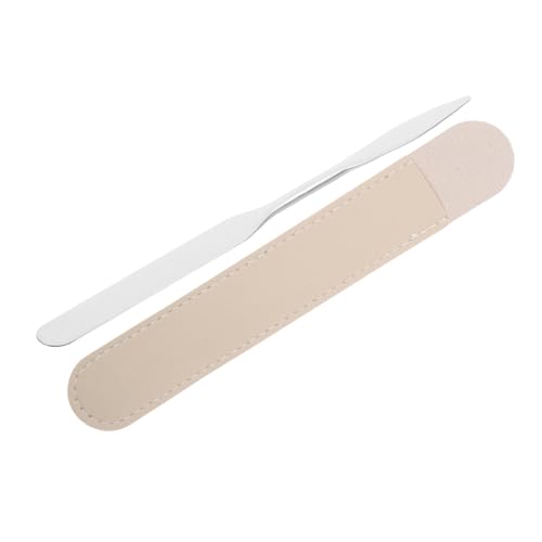 WEKADRIN 1 Juego De Varilla Mezcladora De Cosméticos De Acero Inoxidable, Espátula Para Maquillaje, Varilla Agitadora Para Decoración De Uñas, Espátula De Metal