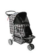 Sporty Red Plaid Pet Stroller