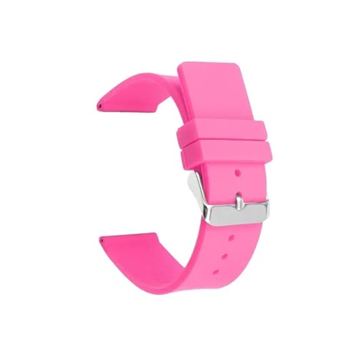 [] YingYou 12mm 14mm 16mm 18mm 20mm 22mm 24mm VRXgbv IKΉ \tgo[oh LfBJ[ Y fB[X puXbgANZT[(Pink,SILVER BUCKLE_