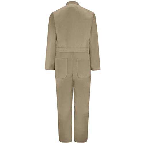 Image of Red Kap Men's Twill Action Back Coverall With Chest Pockets - Mechanic Coveralls With Concealed Zippers