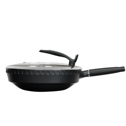 Wok de hierro fundido sin recubrimiento antiadherente 32 cm