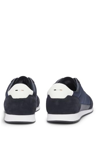 Image of BOSS Men's Titanium SL sdtxny Trainers Made of Various Materials with Suede Details and Lacing Size