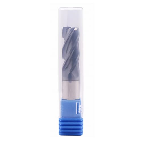 Image of 4 Flute Solid Carbide Square End Mill(1Pc, 1 /2in), AlTiN Coated | 35 Helix, 1 /2 inch Cutting Dia, 1 /2 inch Shank Dia, 1-1 /4 inch LOC, 3 inch OAL For Milling Alloy Steel, Hardened Steel, Iron, Copper