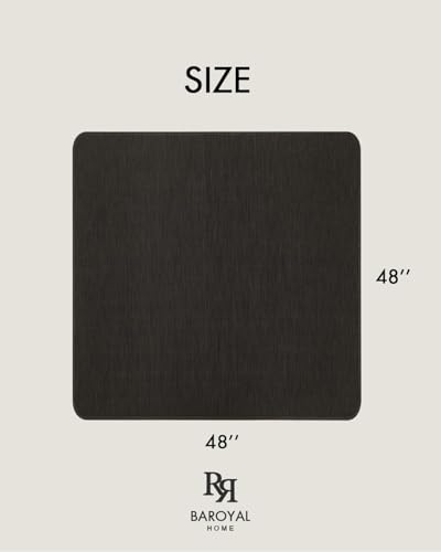 Image of BARoyal Office Chair Mat for Hardwood Floor Under Desk Computer Rolling Chair Mat for Wood /Tile Floor Non-Slip Heavy Duty Desk Rug PVC Plastic Hard Floor Protector 48 inchx 48 inch (Espresso)