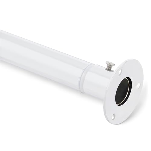 Amazon Basics Closet Rod, Adjustable, Chrome Finish, 30 to 48 Inches, 50-Pound Capacity, for Hanging Clothes