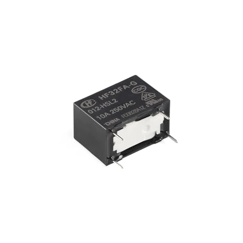 Relé de potencia HF32FA-G de 12V y 4 pines para circuitos eléctricos 10A 250V