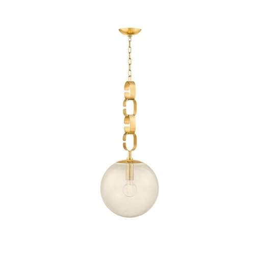 Nessa Vintage Brass Pendant