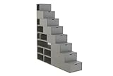 Photo Gallery abc meubles - scala cubo di riordino 200 cm - esc200 - grigio Photo Gallery abc meubles - scala cubo di riordino 200 cm - esc200 - grigio