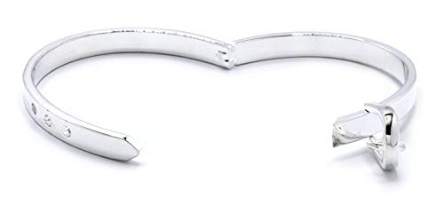 MARSHAL METAL Fashion Bangle High Polished Silver Plated Bangle Bracelet3