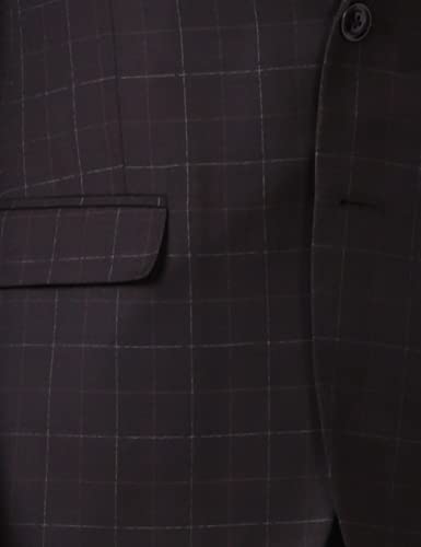 Image of Park Avenue Rayon Blend Men's Full Sleeve Super Slim FIT Dark Brown Formal Suit (PIDP00198-O8 34)
