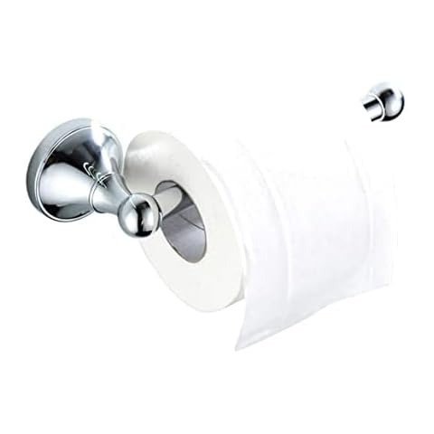 Biutimarden Modern Toilet Roll Holder Brass Toilet Paper Holder Tissue Dispenser for Bathroom Wall Mounted (Polished Chrome) Cover