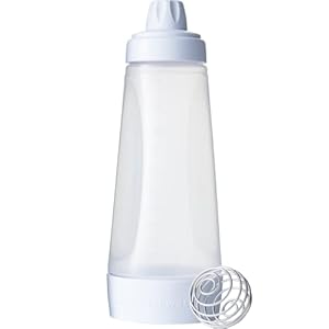 Whiskware Deegmixer voor pannenkoeken, pannenkoeken, wafels, crêpes en nog veel meer, met BlenderBall garde, BPA-vrij, inhoud 1065 ml, C01397, wit, 10,1 x 10,1 x 27,7 cm