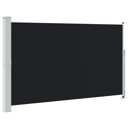 Vidaxl Tenda Laterale Retrattile Per Patio 180X300 Cm Nera