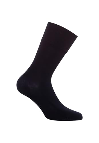 Wolford Men's Cotton Velvet Socks Soft Touch Breathable Knit Seamless Toes Comfortable Cuff Lightweight Fit admiral Blue, US (Shoe Size) 10-114