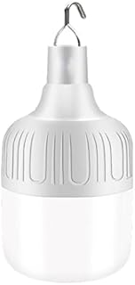 NA Camping Lantern Light, LED Rechargeable Light Bulb Battery Powered Outdoor Lamp with Hook and USB, Stable Lighting Portable Tent Light for Emergency Camping Patio Garden BBQ