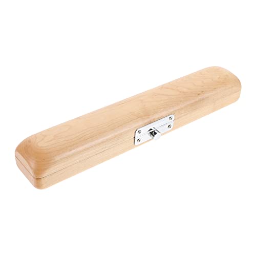 Sosoport Maple Material Flute Head Storage Holder Waterproof Wear-resistant Box for Flute Accessories
