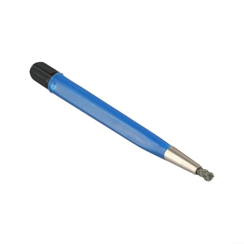 BlesConi Rotulador de cepillo para eliminar el óxido con cerdas de nailon de acero y fibra de vidrio para herramienta de limpieza de relojes (A)