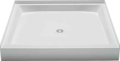 Proflo Pfsb4242Wh Proflo Pfsb4242 Morenci 42" X 42" Square Shower Base With Single Threshold And Center Drain #TOP7
