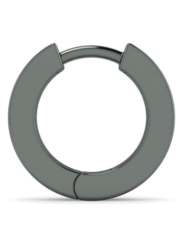 Image of ORIONZ Hoop Earrings for Men & Boys (1 Piece) - 925 Sterling Silver - Gift for Birthday Anniversary - 18k Gold Plated Jewellery - Men Fashion