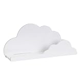 LOLAhome Estantería Flotante Infantil Blanca con Forma de Nube para Pared |...