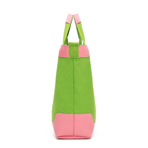 Image of Canvas Tote Bag For Women inside out bag Crossbody Handbag with Adjustable Strap and Coin Purse for Work,Travel,Grocery