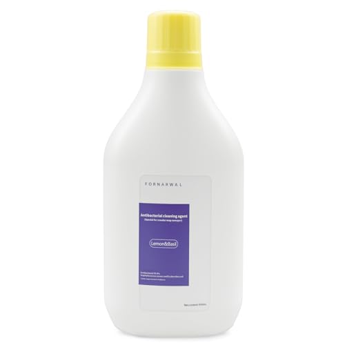 Yudentun Floor Cleaning Solution for Narwal Flow & Flow 2 Robot Vacuum and Mop Combo Lemon & Basil Low Foam Mild Formula Safe for Kids & Pets Quick Drying Mult-surface 31 fl.oz/930 ml