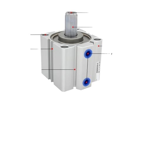 Vérin compact double tige SDAD 20 mm anti torsion à guidage linéaire stable - 3