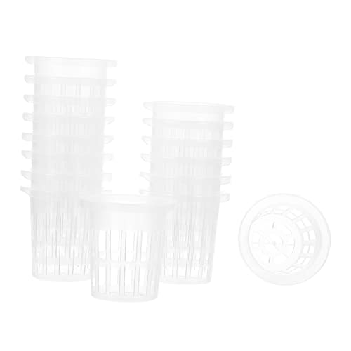 WEKADRIN 50 Pcs Canasta de siembra Bandeja Hueca Espejo Colgante Espejo de Maquillaje Durable Bol Instante terrarios cestas de germinación Cubo de plantación el plastico Reutilizable