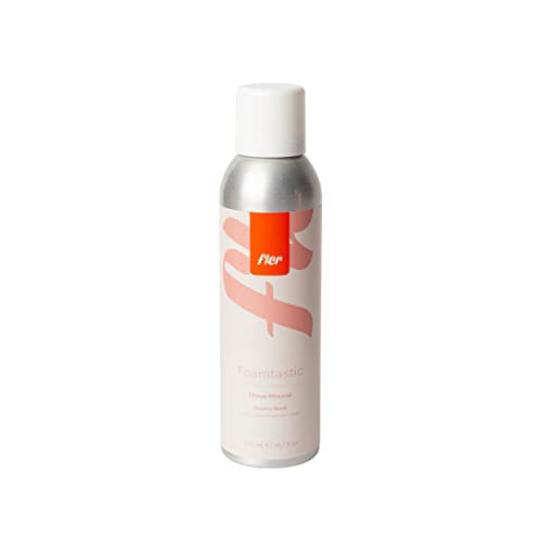 Fler Foamtastic Coconut - Shaving Mousse for Body Hair Removal, Hydrating Shave Foam with Coconut Oil & Shea Butter, Vegan, Paraben & Sulfate Free, 200 ml / 6.8 fl oz - Made in Italy