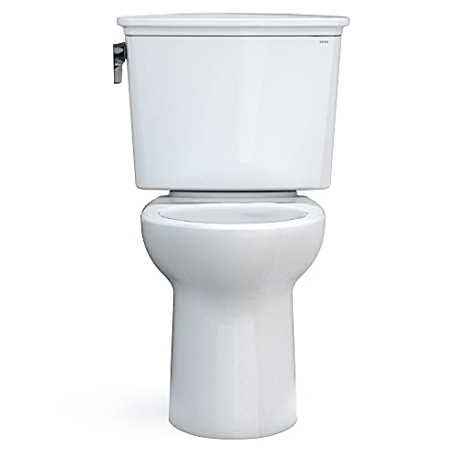 Toto CST786CEFG#01 Drake Transitional Two-Piece Elongated 1.28 Gpf Universal Height Tornado Flush Toilet thumb #10