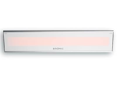 Bromic Platinum Smart Heat 2300W Electric Patio Heater - Radiant Infrared, 220V-240V, White Finish - BH0320007