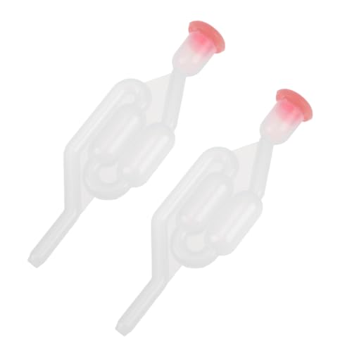 2PCS One Way Wine Stoppers with Red Cover Bottle Sealer Stoppers for Wine Juice More Air Easy to Use Reusable Design