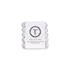 TELETIES - Tiny Spiral Hair Coils - For Kids & Super Thin Hair - Mini Phone Cord Ponytail Holder for Braid Ends - Strong Grip, No Rip, Water Resistant, No Crease - Tiny 5 pack - Coconut White