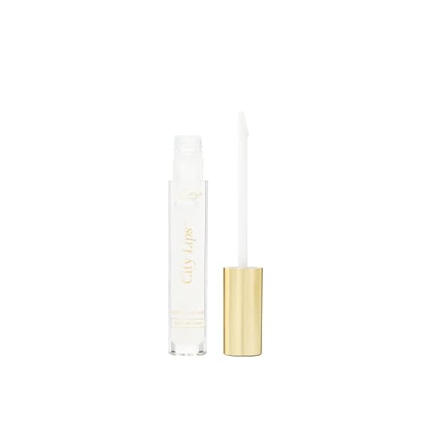 City Beauty City Lips Clear - Plumping Lip Gloss - Hydrate & Volumize - High Shine Lip Plumper - Hyaluronic Acid & Peptides Visibly Smooth Lip Wrinkles - Cruelty-Free
