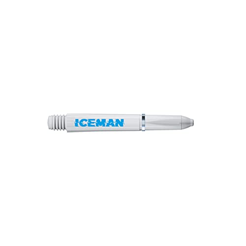 RED DRAGON Gerwyn Price Iceman White with Blue Signature Short Nylon Shafts with ring - 3 sets per pack (9 stems in total) - Image 4