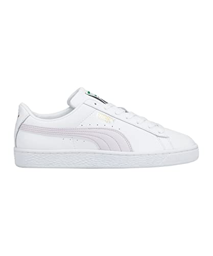 Image of PUMA Basket Classic XXI Casual Shoes, Puma White Lavender Fog, 8 Men