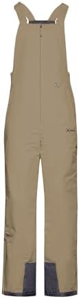 ARCTIX Men's Essential Insulated Bib Overalls, Khaki, Medium/34 Inseam, Medium (32-34W * 34L)