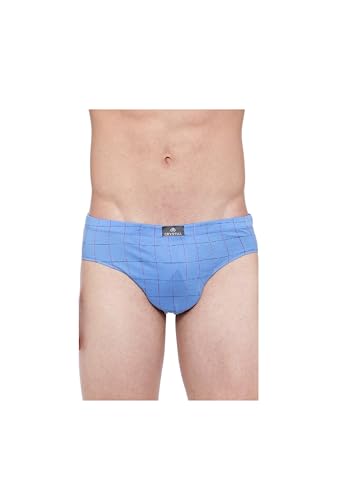 Image of Crystal Italia Brief Men's Super Combed Cotton Checkered Brief with Concealed Waistband | Assorted | (Pack of 2)
