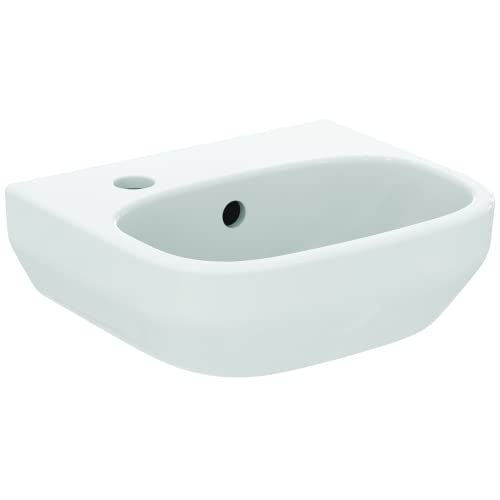 Ideal Standard - I.Life A Lavamani da 350mm con foro rubinetteria a sinistra - Bianco