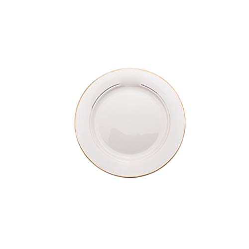 Plato de Comedor 1 Plato Plano de cerámica, hogar, se Puede Utilizar para Colocar Verduras, arroz, Carne, Frutas (tamaño: S)