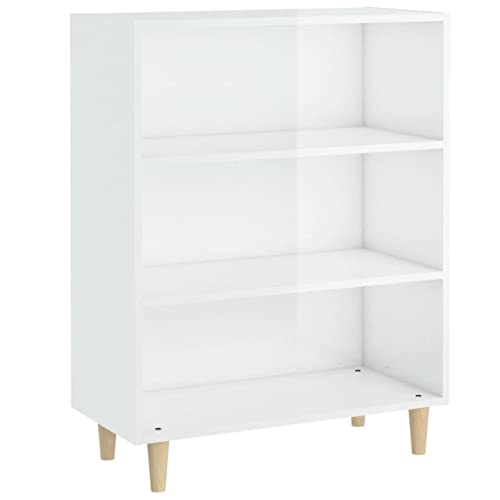 Tidyard Credenza Bianco Lucido 69,5x32,5x90 cm