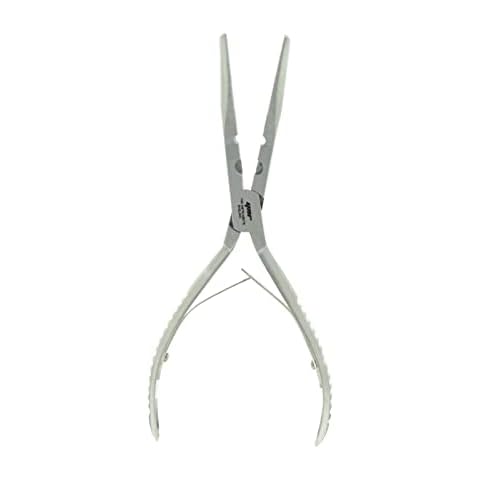 YNR® Triangle Fish Bone Pliers Silver Ring Line Cutter Fishing Split Hook CE New Cover