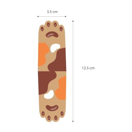 Image of Zesta Cute Magnetic Bookmarks Gifts for Booklovers | Book Marks for Book Lovers | Bookmarks Aesthetic for Books | Cartoon Magnetic Bookmarks (15X4 Cms) (Animal Paws)